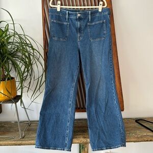 J crew high rise wide leg jeans in size 32